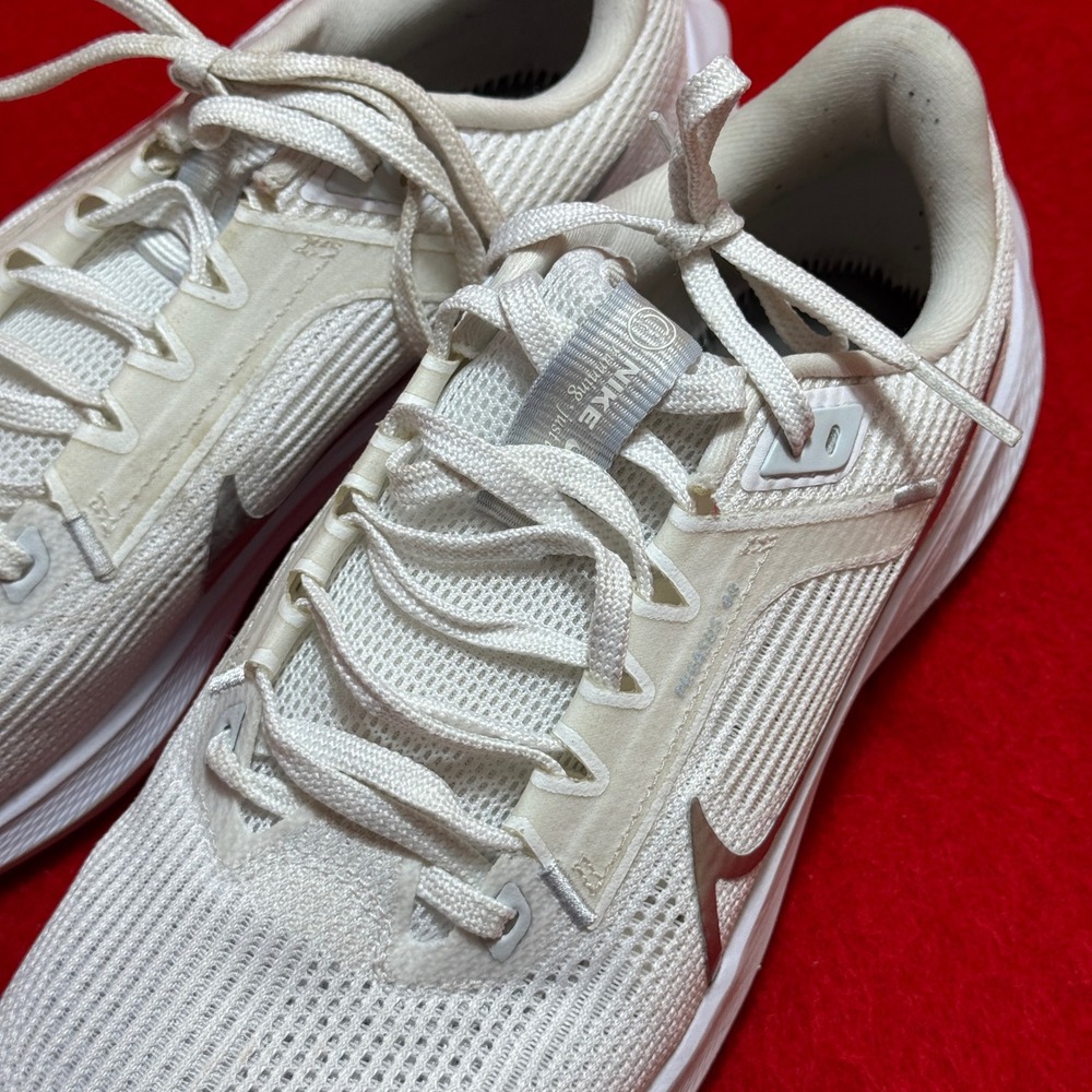 Nike Air Zoom Pegasus Shoes Women's 9 White Silver 40DV3854-101 Running Sneakers - Picture 5 of 8
